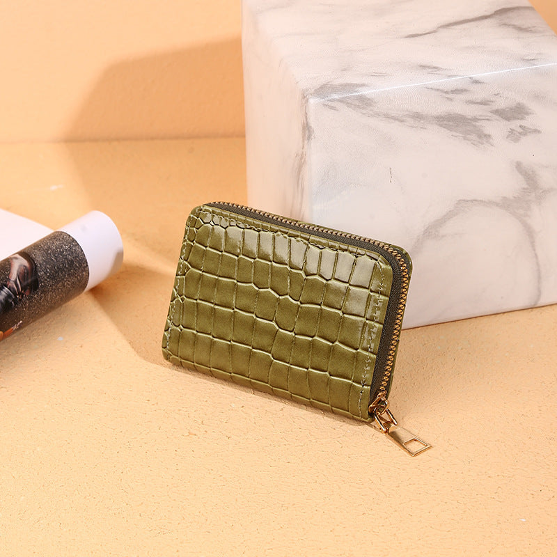 Wholesale Crocodile Pattern 9 Card Slots PU Wallet